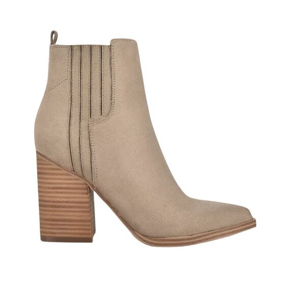 Nine West Orleeh Women's Block Heel Ankle Boots Tan Taupe Size 8.5 - Picture 3 of 15